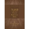 NASB, Classic Reference Bible, Genuine Leather, Buffalo, Brown, Red Letter, 1995 Text, Art Gilded Edges, Comfort Print (Pevná)