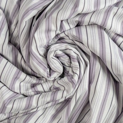 Kvalitex bavlna napínacie prestieradlo fialový prúžok 180x200