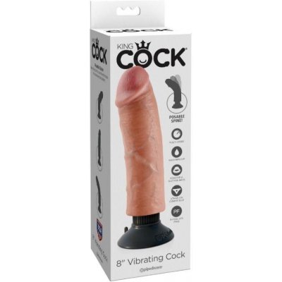 King Cock 20.32 Cm Vibrating Cock