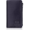 Dámska kožená peňaženka veľká tmavomodrá s RFID ochranou Paolo Peruzzi