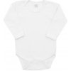 New Baby Luxusné Bavlnené Body Dlhý Rukáv Biele-92 (18-24m)