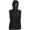 Dámska páperová vesta Warmpeace Yuba Lady black/black XXL