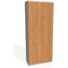 Hobis - Šatníková policová skriňa Strong, 80x192x40 cm, jelša/sivá