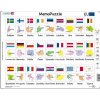 MemoPuzzle: Názvy, vlajky a hlavné mestá 27 štátov EÚ Larsen GP2-SK