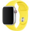 eses Základný silikónový remienok pre Apple Watch 38 mm/40 mm/41 mm/42 mm - veľkosť S/M Farba: žltá