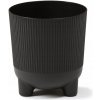 Lamela Kvetináč plast čierny 18 x 18 x 19,5 cm