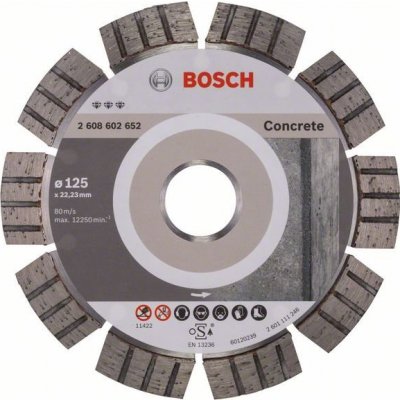 BOSCH Diamantový deliaci kotúč Best for Concrete 125 x 22,23 x 2,2 x 12 mm 2608602652