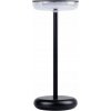 Kanlux stolná lampa Kanlux Fluxy 37311 stolná lampa 1x1,7W LED 3000K čierna/transparent