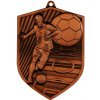MD8060/B - Medaila futbal (80x60 mm, hr.2mm) bronz - 8x6x0,2 cm,Výška (cm)