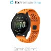FixPremium - Univerzálny Silikónový Remienok pre Garmin (20mm), oranžový