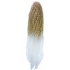 Africké Vlasy Brazilian Braids kučeravé blond-biela ombré T27/WH 70cm
