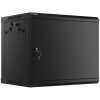 LANBERG RACK CABINET 19” WALL-MOUNT 9U/600X450 FOR SELF-ASSEMBLY WITH METAL DOOR BLACK (FLAT PACK) WF01-6409-00B Lanberg