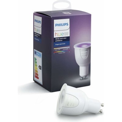 Philips Hue White and Color Ambience, žiarovka , 6, 5W RGB DIM GU10