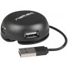 Natec BUMBLEBEE rozbočovač 3x USB 2.0 HUB čierny, NHU-1330