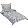 BELLATEX Obliečky bavlna 90/763 lístie fialové 140 × 200, 70 × 90