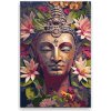 Maľovanie podľa čísel - Budha v lotosoch - 40x60 cm, plátno vypnuté na rám - výroba CZ
