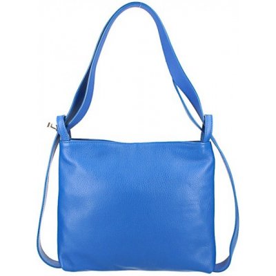 Made in Italy kožená kabelka na rameno/batoh 575 modrá