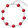 Náramok Swarovski elements 10mm rivoli červený – Siam