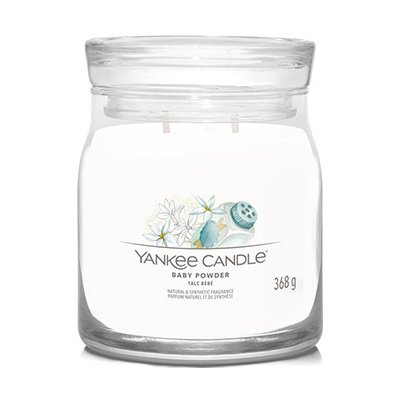 Yankee Candle Baby Powder signature svíčka střední 368 g