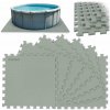Dmuchane Penová podložka do bazéna Puzzle, 50x50cm, 8ks - sivá Dmuchane