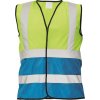 Cerva Reflexná vesta LYNX DUO - Žltá / kráľovská modrá | 3XL
