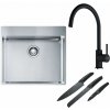Súprava nerezový drez Franke Box 127.0369.295, kuchynská batéria Franke Lina 115.0626.020