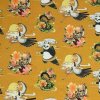 Detský úplet Kung- fu panda potlač - farba okrová