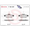 Sada brzdových platničiek kotúčovej brzdy BREMBO P 68 057
