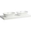 Laufen Lani - Doska pod umývadlo, 118 cm, výrez L/P, matná biela H4046741122601