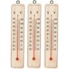 Verk 07185 Vonkajší teplomer 22 cm drevený, 3 ks