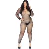 LEG AVENUE CRYSTALIZED NET BODY STOCKING