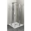 Polysan Zoom Line sprchovací kút 100x100 cm obdĺžniková chromová lesklé/priehľadné sklo ZL5416