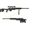 Well Airsoft sniper MB4411D + puškohľad a dvojnožka - čierna