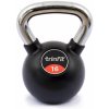 TRINFIT Kettlebell kov / guma s chrom madlem PREMIUM 16 kg