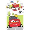 Chlapčenské posteľné obliečky CARS Champion 100x135cm/40x60cm (farba: biela)