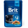 BRIT Premium Kitten Chicken Krmivo vo vrecúšku s kuracím mäsom pre mačiatka 24 x 100 g
