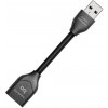 AUDIOQUEST DragonTail, Predlžovacia redukcia USB 2.0 samica/USB 2.0 samec (Precízny predlžovací kábel s konektormi USB A samec - USB A samica, dĺžka kábla 10.16 cm.)