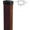 EKOfence plotový stĺpik 60x40mm ZnPVC 2200mm hnedá 15774