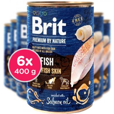 Brit Premium by Nature Fish with Fish Skin 400g , 6 ks