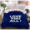 Sendia Textil LOVE YOU ALL - BLUE foto obliečky 140x200 cm Rozmer obliečok: 140x200 cm, Obsah balenia: 3 Set Balenie