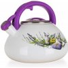 BANQUET Konvice smaltovaná pískací LAVENDER 3 l