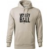Volleyball nápis - Mikina pánska Cape s kapucňou - 3XL ( Ľadovo sivá )