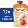Sunar vrecko ovocná kašička broskyňa jablko ovos 6m+ 12 x 120 g