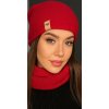 Fashionweek Dámsky set čiapka a nákrčník S3051 Farba: Červená, Veľkosť: Universal