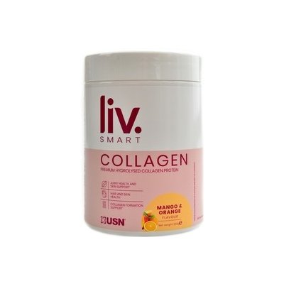 USN - LivSmart collagen 330 g - mango a pomeranč
