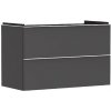 Hansgrohe Xelu Q - Umývadlová skrinka, 63x98x50 cm, 2 zásuvky, matná sivá/matná biela 54032700