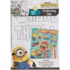 MIMONI Sada omaľovánok s pastelkami a samolepkami Colouring set - Mimoni Omaľovánky
