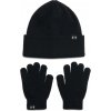 Detská čiapka Under Armour G BEANIE/GLOVE COMBO čierna 1386642-001
