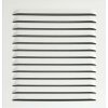 UPMANN ochranná mřížka hranatá s montážním rámem/upínací pružinou 230x240mm bílá