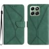 VSETKONAMOBIL 93213 STITCHED Peňaženkový kryt pre Honor 200 Smart 5G zelený